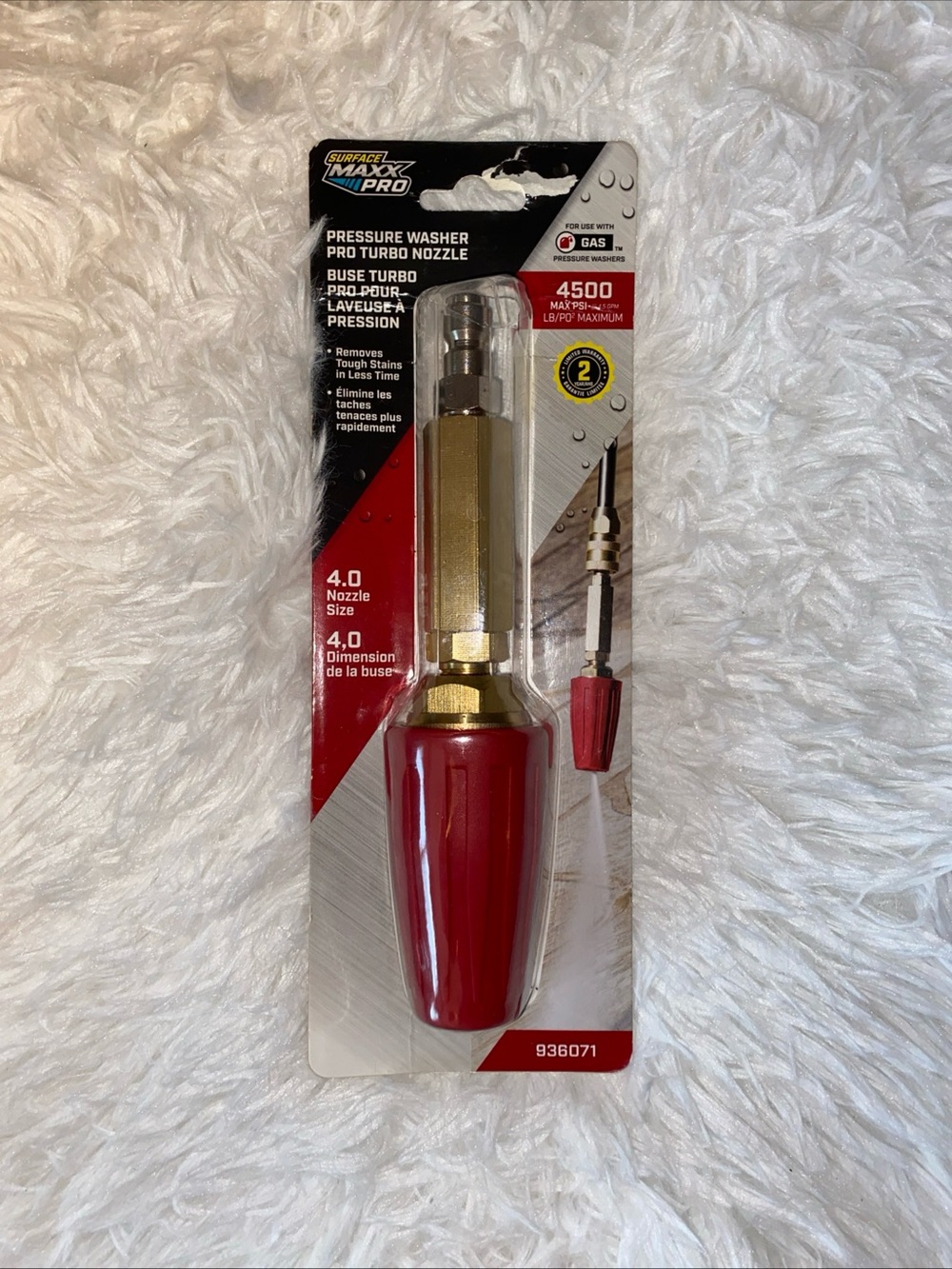 SurfaceMaxx Pro PW Turbo Nozzle 4500-PSI - RED (936071)